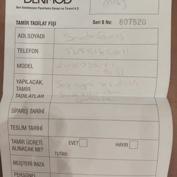 Derimod Değişim Talebi Onayı