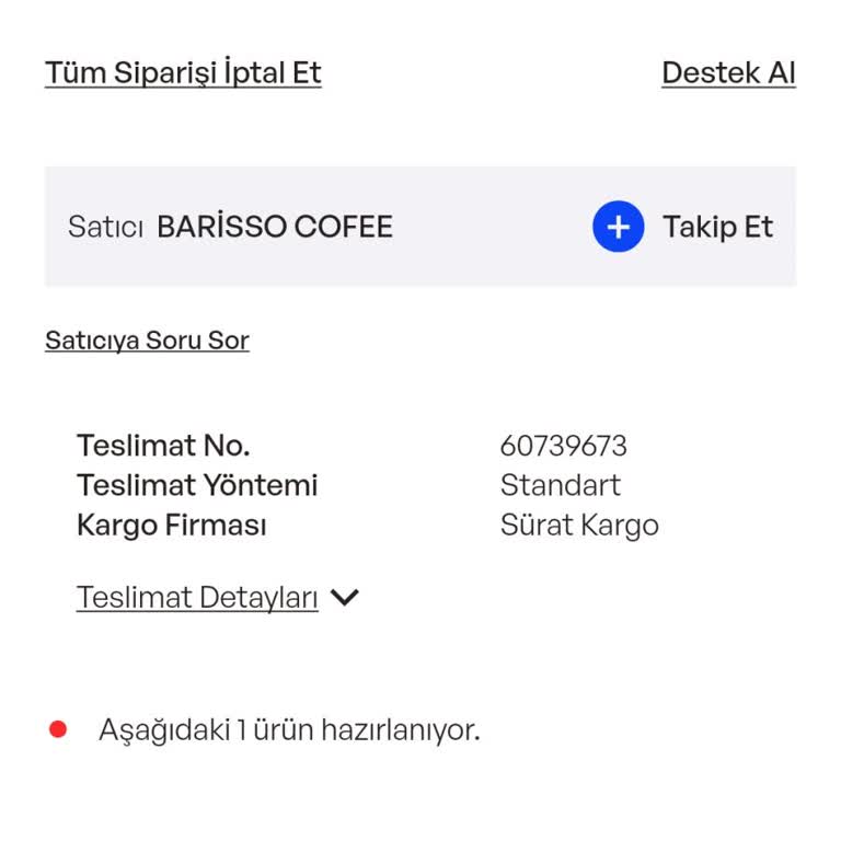 İdefix'ten Kahve Siparişi Kabusu: 6 Gündür Kargoya Verilmedi