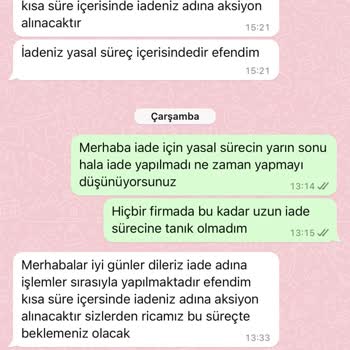 Selin Shoes 20 Gündür Hala İadem Yapılmadı