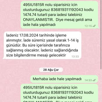Selin Shoes 20 Gündür Hala İadem Yapılmadı