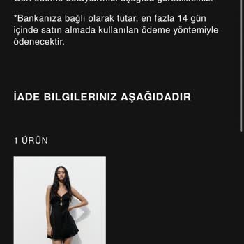 Zara Ücret İadesi Yatmadı