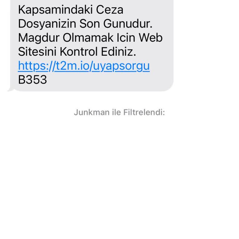 Devlet Kurumları Ve STK'lar Adıyla Dolandırıcılık Dava Mesajı Altında Para Cezası Mesajı