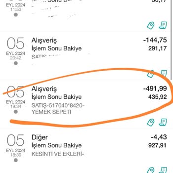 Yemeksepeti Mahalle Yemek Sepeti Üzerinden Kartımdan 3 Kez Para Çekilmiştir.
