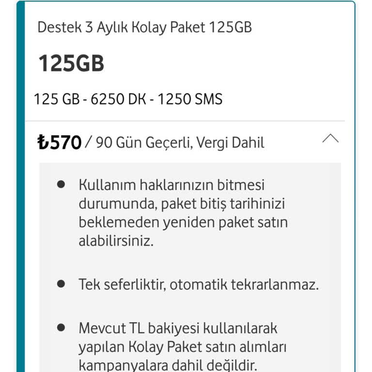 Vodafone Destek Paketinde Müşteri Hizmetleri Sorunu