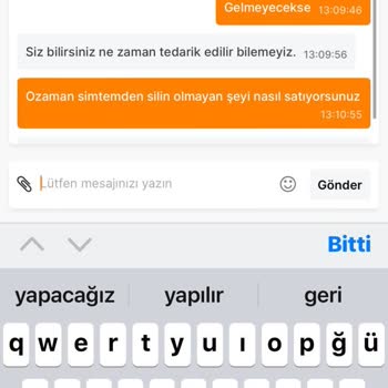 Migros Sanal Peşin Ücreti Alıp Ürün Sıkıntısı