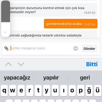 Migros Sanal Peşin Ücreti Alıp Ürün Sıkıntısı