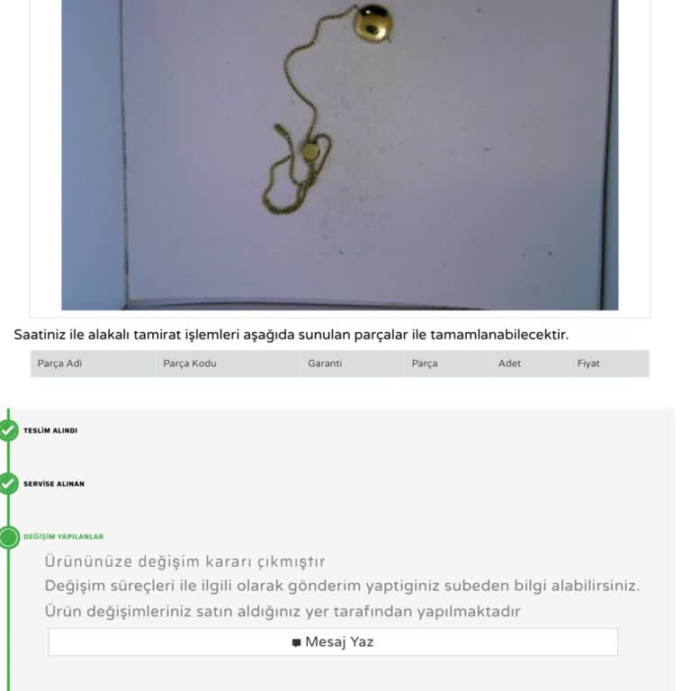 Saat & Saat İnternet Alışverişinde Param İade Edilmiyor