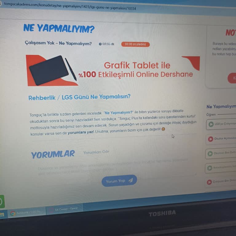 Tonguç Akademi Tonguç Dershane Şikayeti