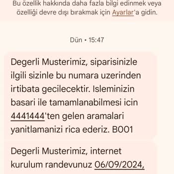 Türk Telekom İnternet Kurulumu Yapılmadı