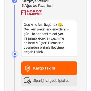 Horoz Lojistik Kargom 32 Gündür Teslim Edilmiyor
