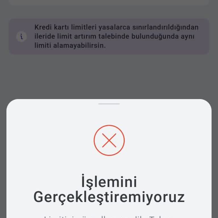 Hadi - TOMBANK Kredi Kartı Limit Düşürme Yapılmıyor