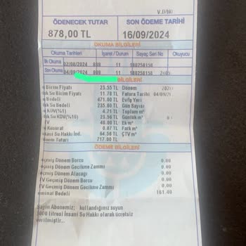 İstanbul Büyükşehir Belediyesi Fazla Gelen Su Faturası