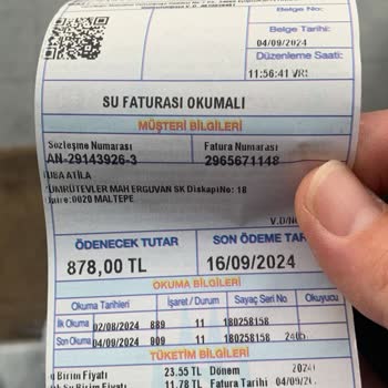 İstanbul Büyükşehir Belediyesi Fazla Gelen Su Faturası