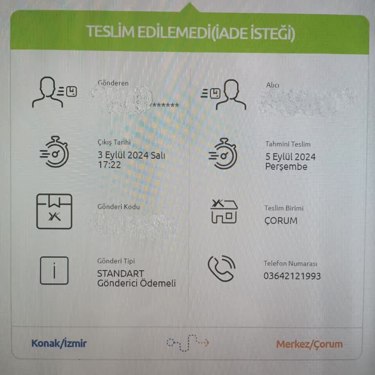 Yurtiçi Kargo Çorum Çepni Şubesi Kargoları Getirmiyor
