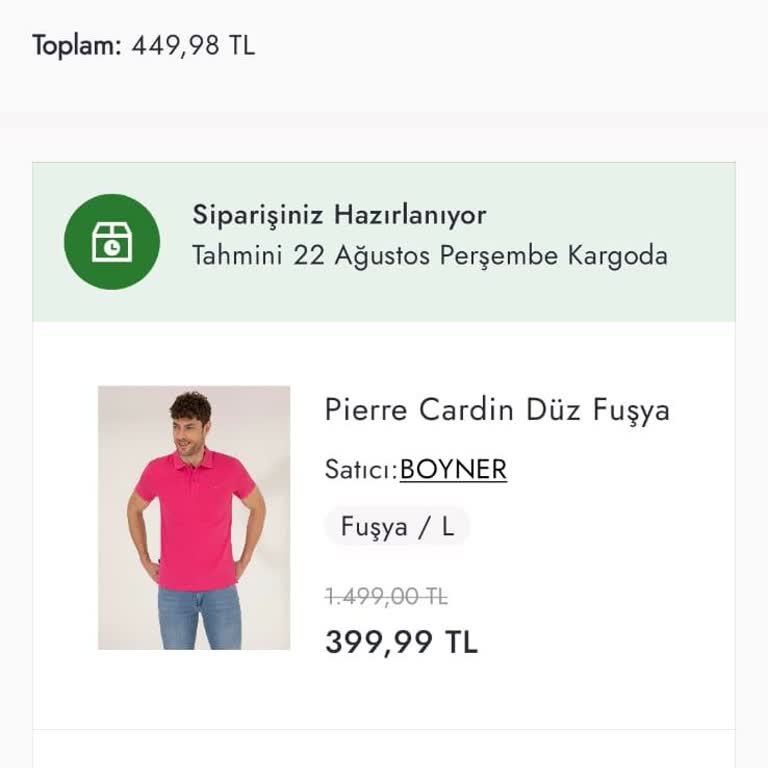 Boyner.com'dan Verdiğim Sipariş Kaç Gün Oldu Elime Geçmedi