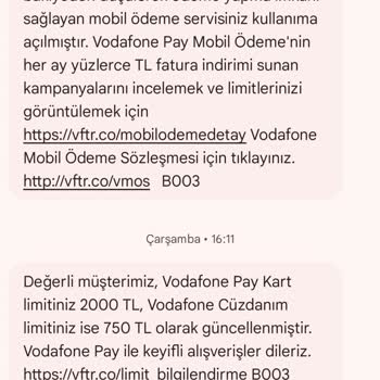 Vodafone'dan Hediye Bakiye Sorunu