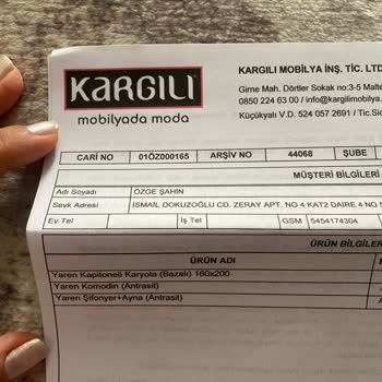 Kargılı Mobilya İlgisiz Kargılı Mobilyanın Asla Dönüş Yapmaması