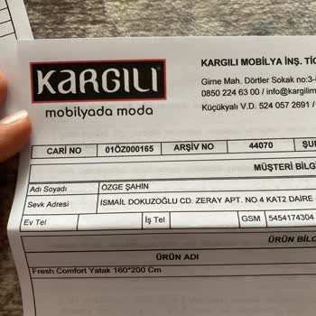 Kargılı Mobilya İlgisiz Kargılı Mobilyanın Asla Dönüş Yapmaması
