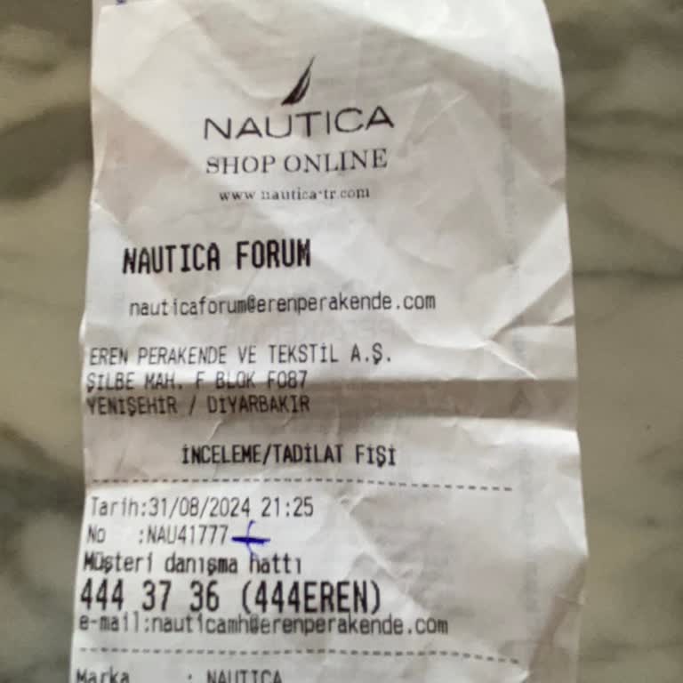 Nautica İsimli Firma Kusurlu Olan Terliği İade Etti!