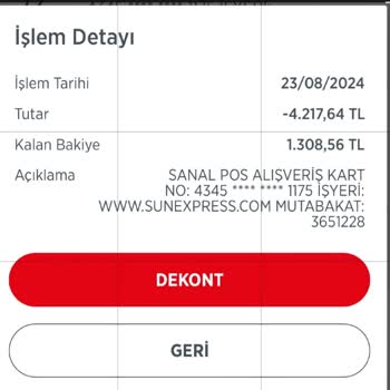 Sunexpress Bilet Vermedi Ve Paramı İade Etmedi