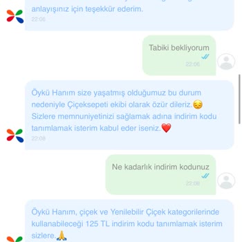 ÇiçekSepeti Yanlış Ürün Teslimatı Ve Yetersiz Müşteri Hizmeti