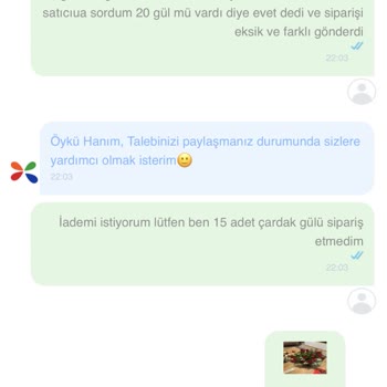ÇiçekSepeti Yanlış Ürün Teslimatı Ve Yetersiz Müşteri Hizmeti
