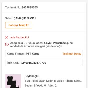 Trendyol Yanıltıcı Ürün Ve İade Sorunu