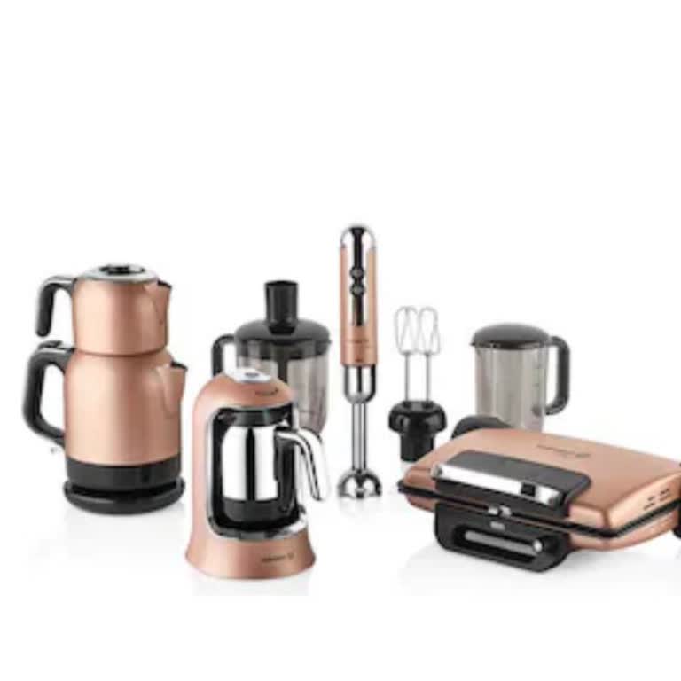 Kolay Home Korkmaz Rose Gold Elektro Set