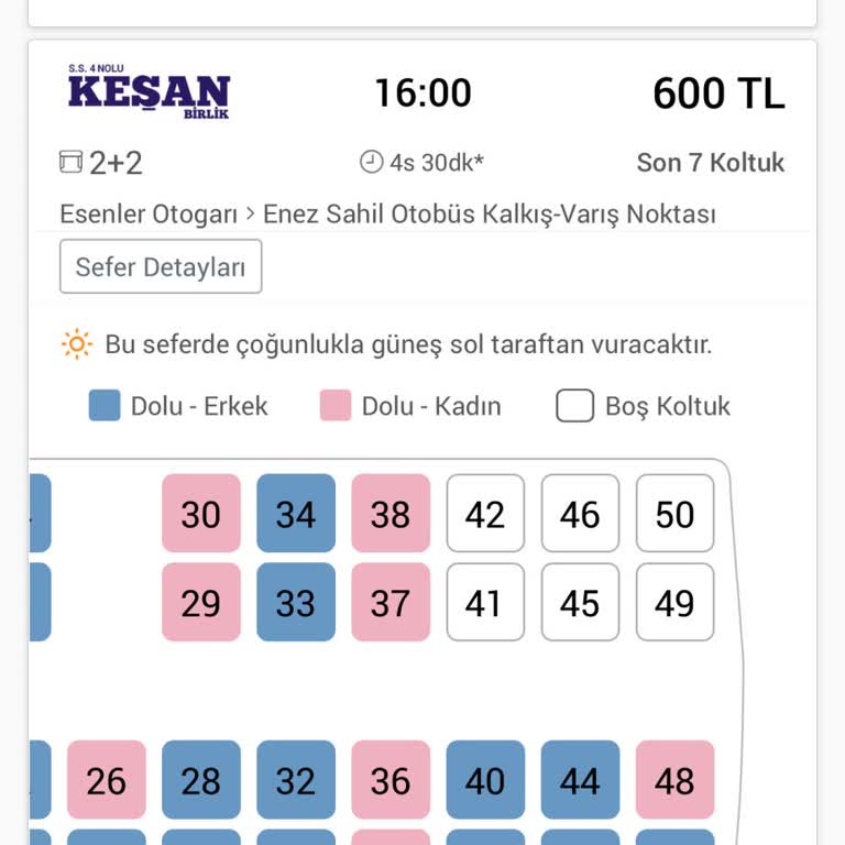 Keşan Birlik Firması Bilet Satmadı