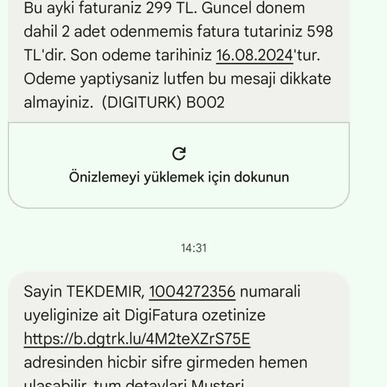 Digiturk Haksız Ve Yersiz Fatura