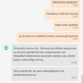 Dolap Sattığım Ürünümü Kaybetti