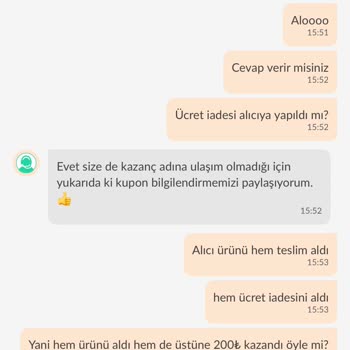Dolap Sattığım Ürünümü Kaybetti
