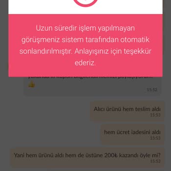 Dolap Sattığım Ürünümü Kaybetti