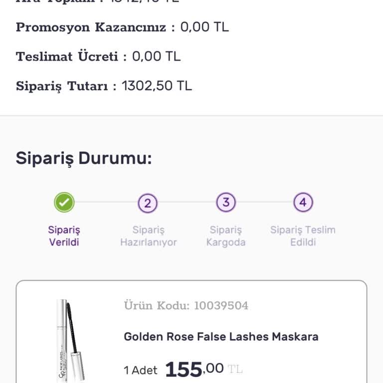 Gratis Bir Türlü Hazırlanamayan Kargo