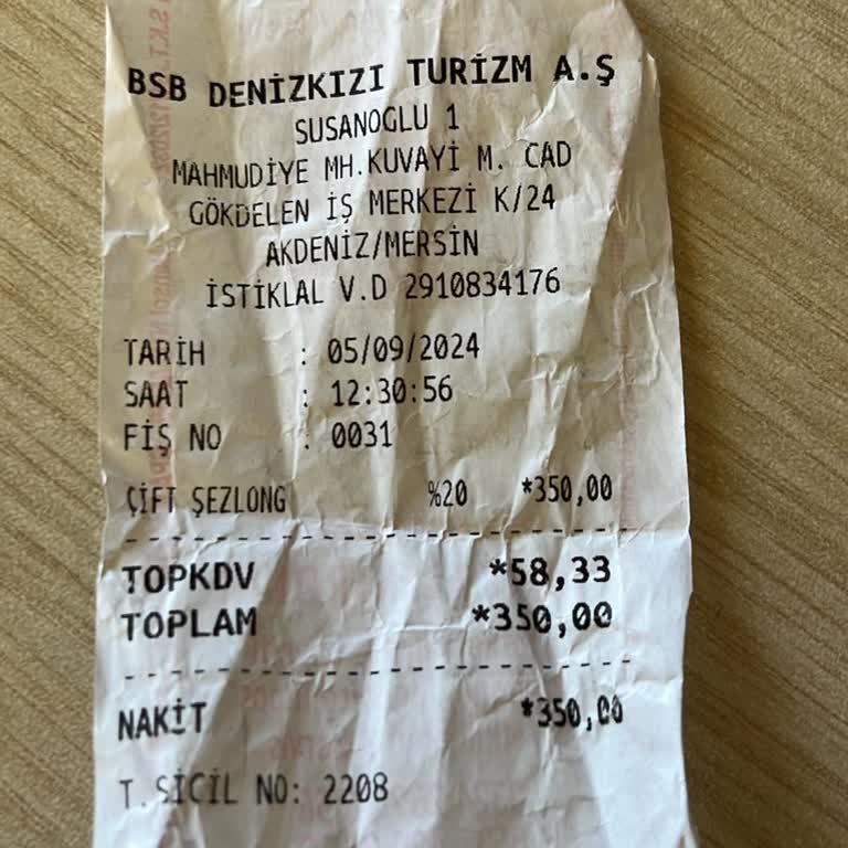 Deniz Kızı Turizm Bsb Denizkızı Turizm A. Ş Susanoğlu Halk Plajı