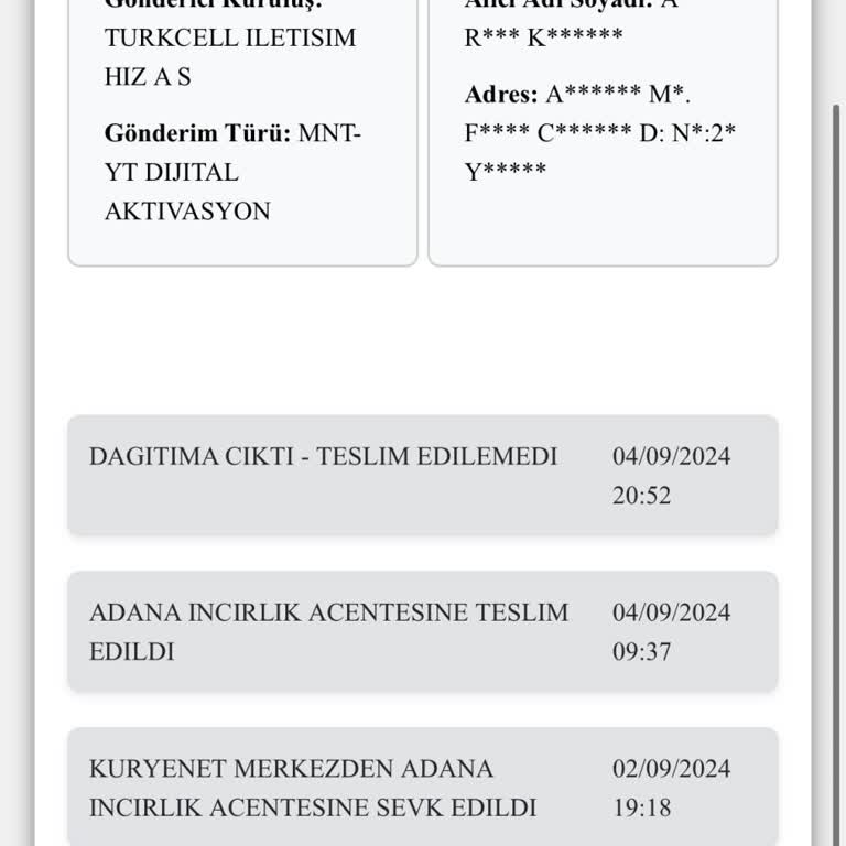 Kuryenet ile Yaşanan Teslimat Sorunu