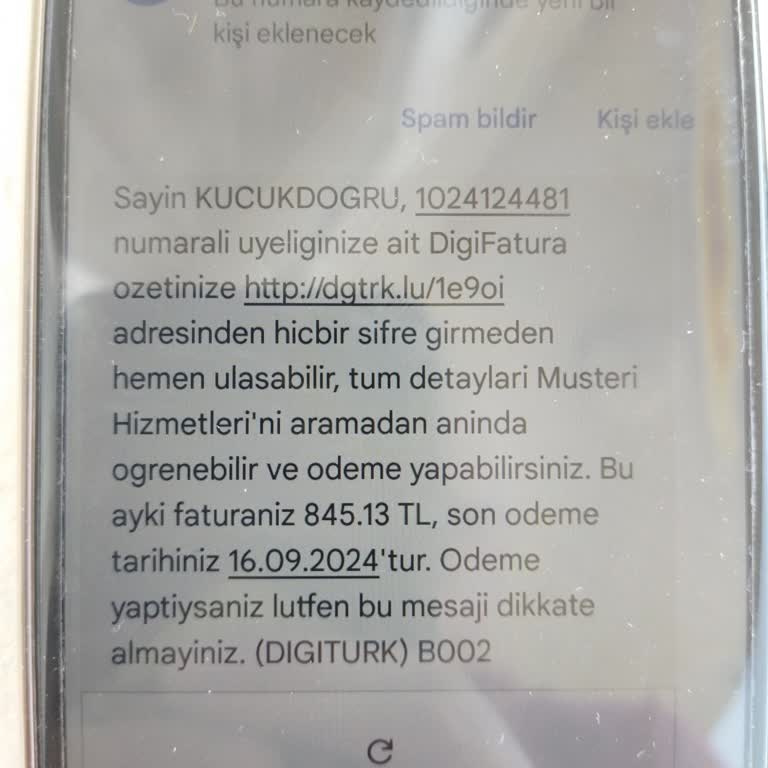 Digiturk Beın Connect Aboneliğin Sona Ermesi Sonrası Gönderilen Fatura