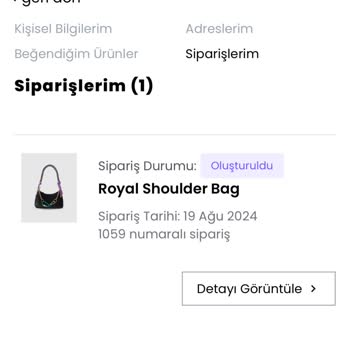 Aura Coutures Çanta Markası Ürünümü 1 Aydır Yollamıyor