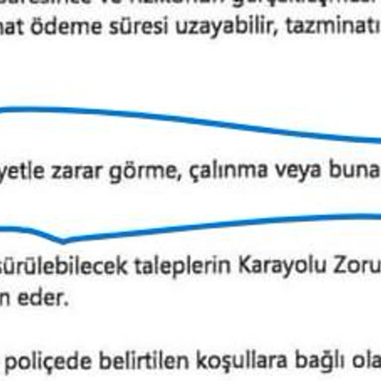 Axa Sigorta A. Ş. Kasko Sigortası Genel Şartlarına Dikkat.