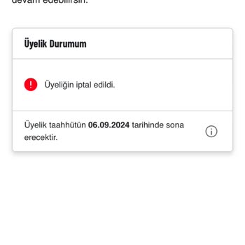 Macfit (İstanbul Anadolu) Üyelik İptali