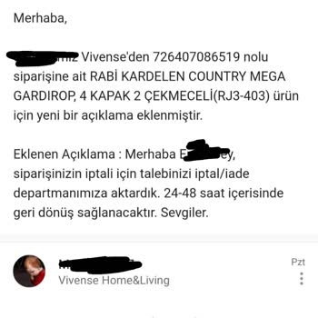 Vivense'ye Ulaşılamıyor, İptal Yapılamıyor, Alışveriş Deneyimi Kötü!