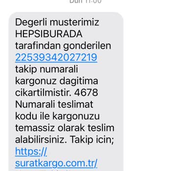 Sürat Kargo'nun Duyarsızlığı!