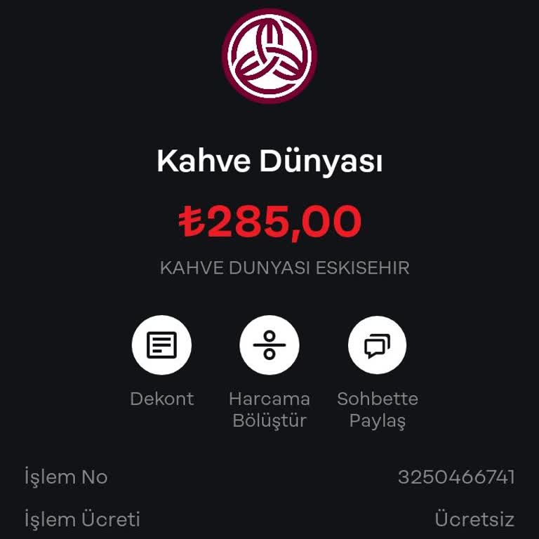 Kahve Dünyası Ücret Ödedim Ama Ödenmedi