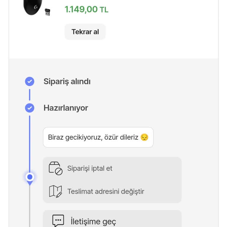 Hepsiburada Ürün 6 Gündür Hazırlanıyor