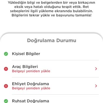 Martı Tag Başvuru Reddedilmesi