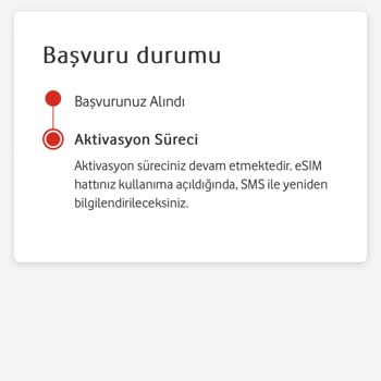 Vodafone e-Sim Aktivasyonunda Gecikme Mağduriyeti