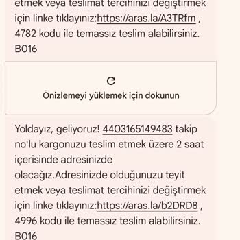 Aras Kargo Dağıtıma Çıkan Fakat Teslimatı Yapılmayan Kargo