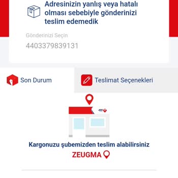 Aras Kargo Dağıtıma Çıkan Fakat Teslimatı Yapılmayan Kargo