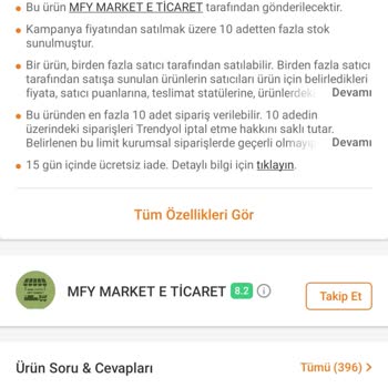 Trendyol Kusurlu Ürün İadesi Yapmıyor