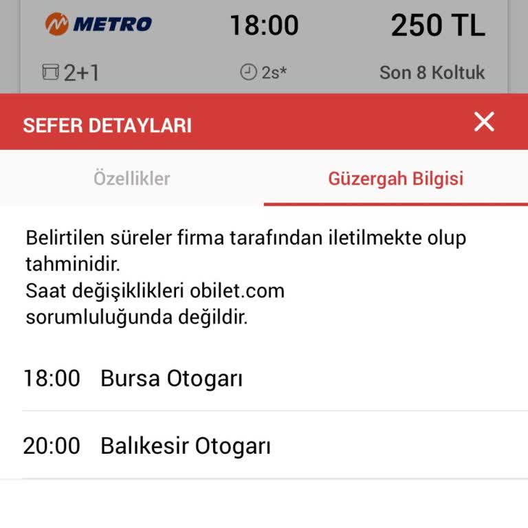 Metro Turizm Yanlış Varış Bilgileri
